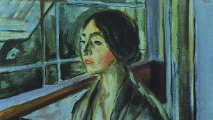 Edvard Munch Lonely woman  Wandbild